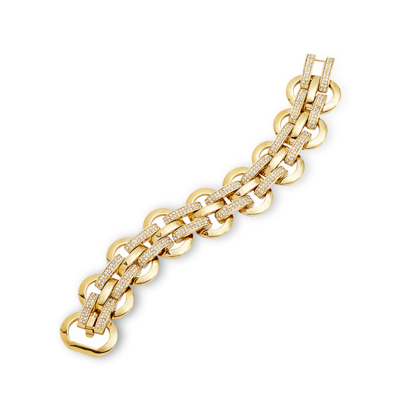 14K Gold Plated Crystal Bracelet