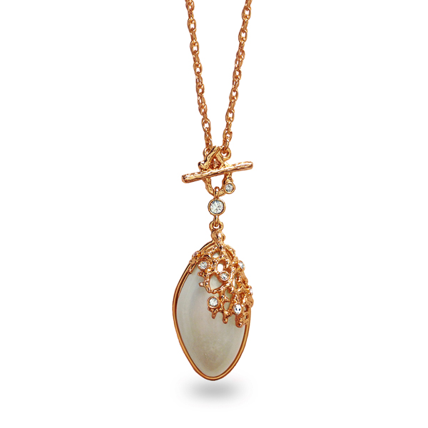 Rose Gold Plated Barnacle Necklace