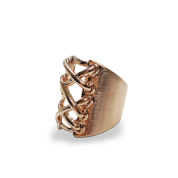 Rose Gold Plated Corset Ring